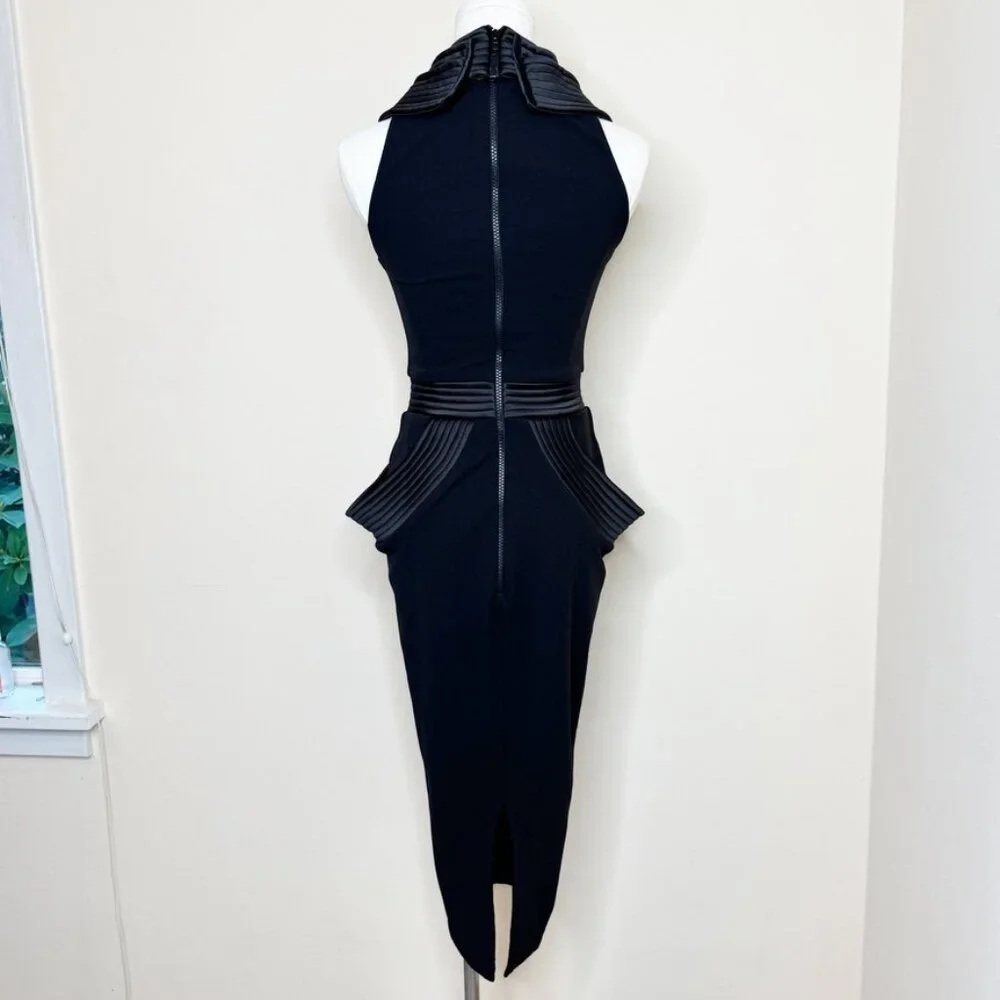 Zhivago On Guard Two-Pieced Black Midi Dress XS - Picture 4 of 16